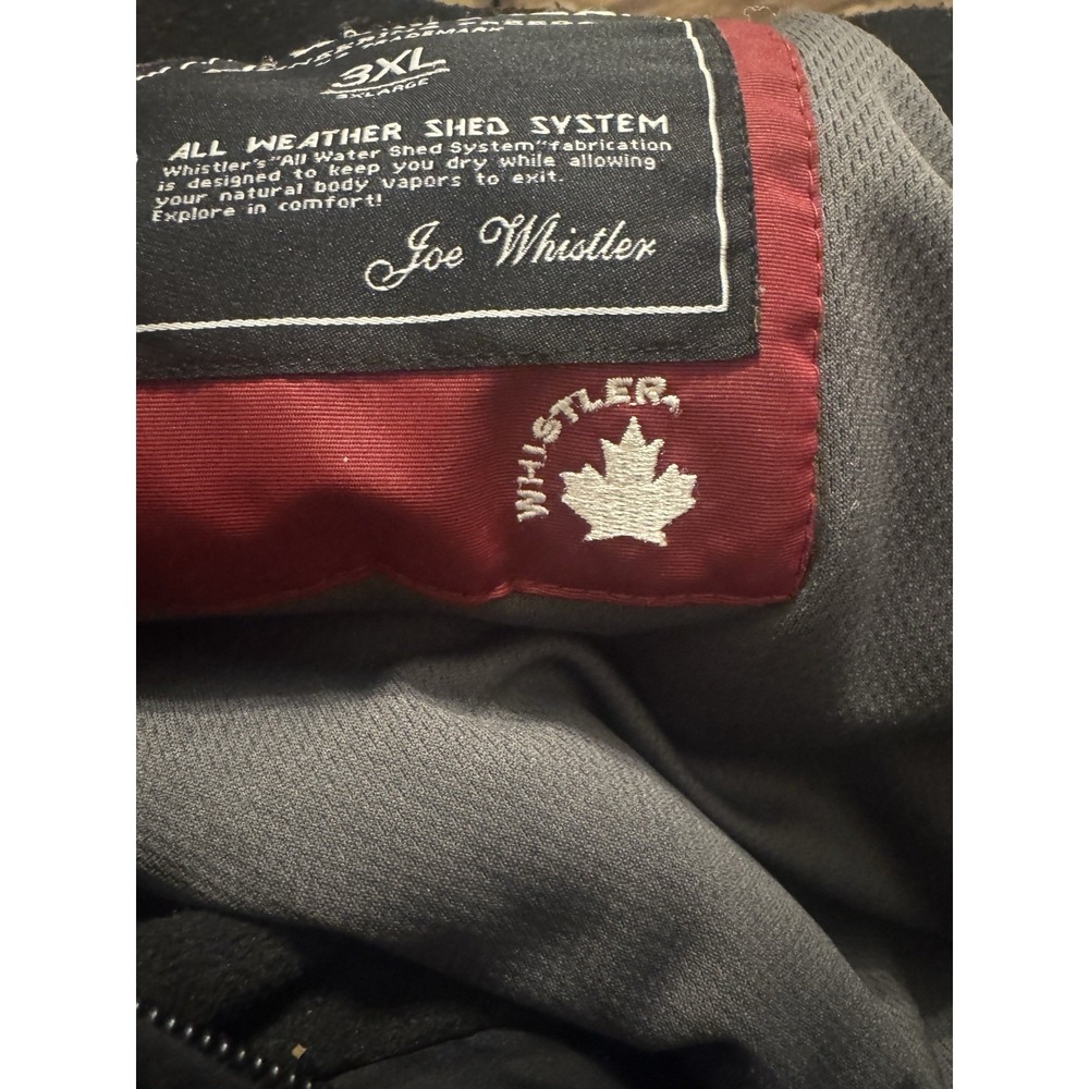 J. Whistler Black Heavy Coat Black All Weather She'd System Size 3XL - Picture 4 of 4